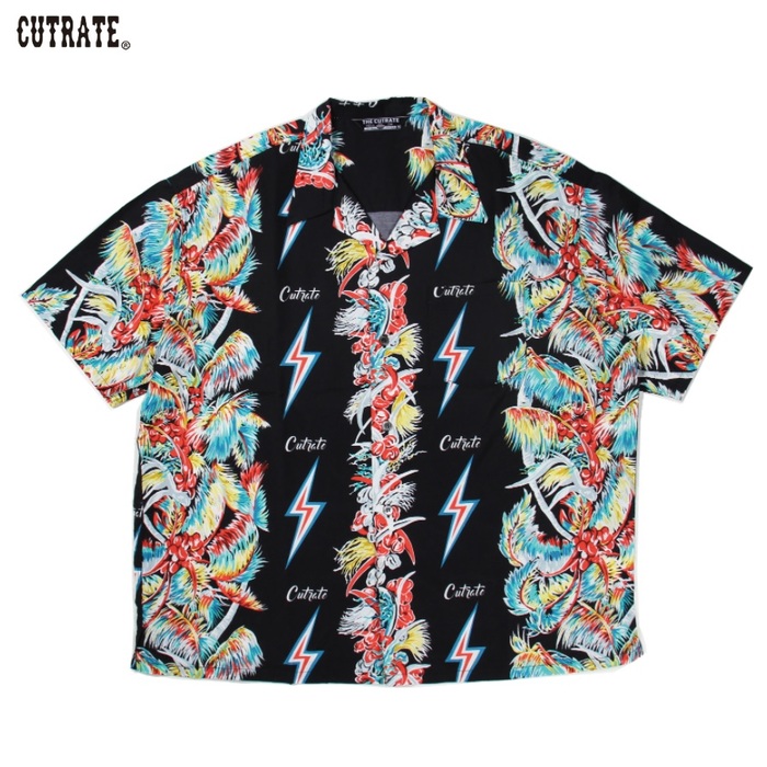 CUTRATE|カットレイト|NATIVE LIGHTNING BOLTS HAWAIIAN S/S SHIRTの ...