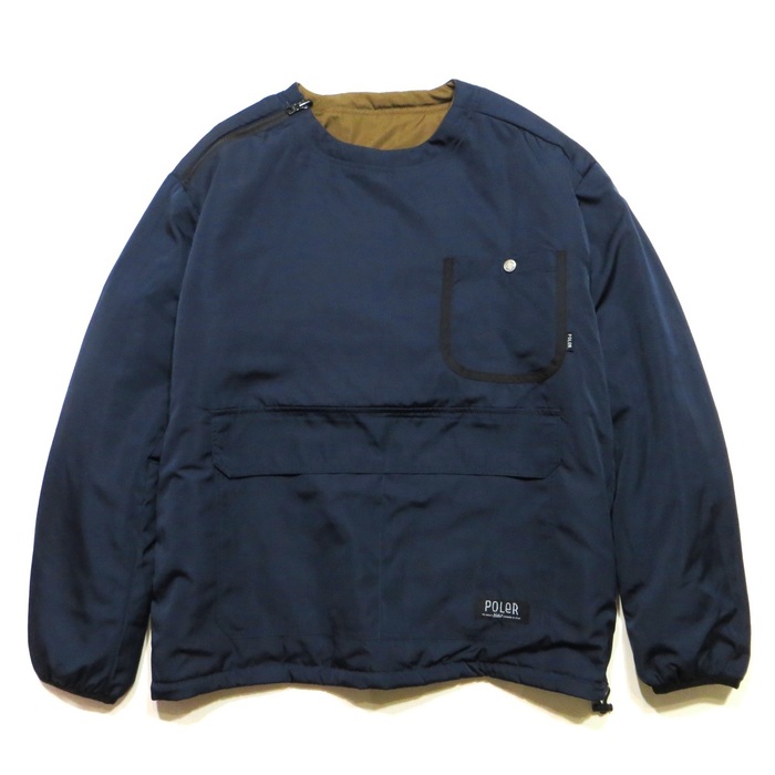 POLeR / REVERSIBLE NYLON PUFF CREW | wax clothing